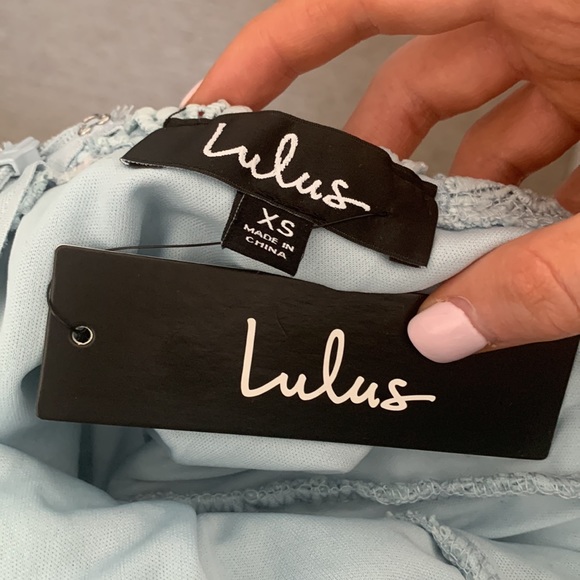 Lulu’s Romance Language Light Blue Backless Dress Size XS. Sold out on website! - Picture 4 of 6